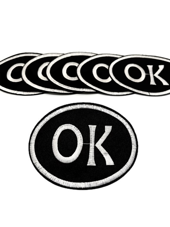 Аппликация термоклеевая "OK" (уп. 100 шт.)